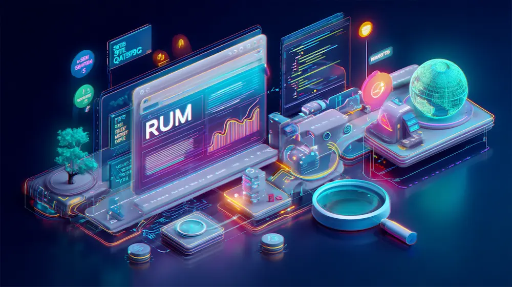 Web performance metrics dashboard.